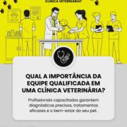 Qual a importância da equipe qualificada em uma clínica veterinária?