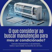 O que considerar ao buscar manutenção para meu ar condicionado?