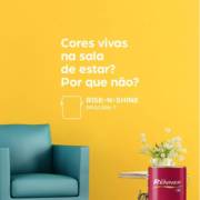 Aposte em cores vivas na sua sala de estar!