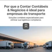 Por que a Contar Contábeis & Negócios é ideal para empresas de transporte