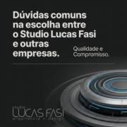 Dúvidas comuns na escolha entre o Studio Lucas Fasi e outras empresas.