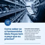 Como saber se a Fantasminha Moto Peças tem a peça que eu preciso?