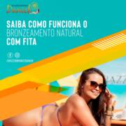 Como funciona o bronzeamento natural com fita?
