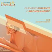 Cuidados durante a sessão de bronzeamento