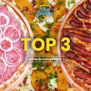 Conheça o top 3 pizzas mais pedidas na Dom Caetano!!