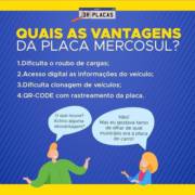 Quais as Vantagens das Placas Mercosul?