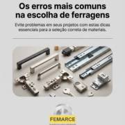 Os erros mais comuns na escolha de ferragens