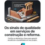 Os sinais de qualidade em serviços de construção e reforma
