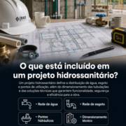 O que está incluído em um projeto hidrossanitário?