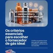 Os critérios essenciais para escolher o fornecedor de gás ideal