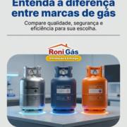Entenda a diferença entre marcas de gás