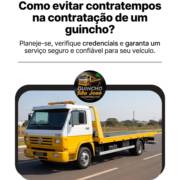 Como evitar contratempos na contratação de um guincho?