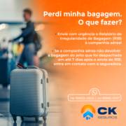 Perdi minha bagagem, e agora?