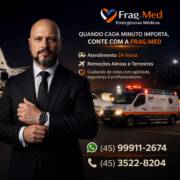Remoção Aérea e Terrestre 24 Horas em Foz do Iguaçu | Frag.Med Emergências Médicas
