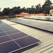 Instalação de Energia Solar Comercial realizada na empresa Buffet Francilene em Mogi das Cruzes/SP