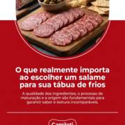 O que realmente importa ao escolher um salame para sua tábua de frios