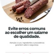Evite erros comuns ao escolher um salame de qualidade