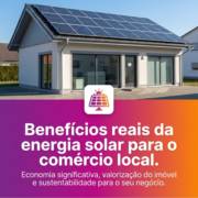 Benefícios reais da energia solar para o comércio local