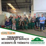 Treinamento em Acidente de Trânsito realizado pela AJ Assessoria SST para a Canamaq