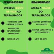 Qual a diferença de periculosidade para insalubridade?
