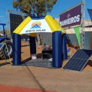 Efeito Solar participa da Feira do Morango com estande em Planaltina