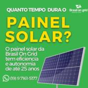 Quanto tempo dura o painel solar