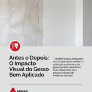 Antes e Depois: O Impacto Visual do Gesso Bem Aplicado
