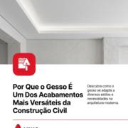 Por Que o Gesso É Um Dos Acabamentos Mais Versáteis da Construção Civil