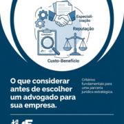O que considerar antes de escolher um advogado para sua empresa