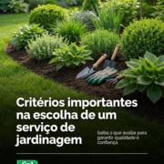 Critérios importantes na escolha de um serviço de jardinagem