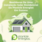 Bastidores De Uma Instalação Solar Residencial Da Planicie Energias Em Suzano