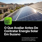 O Que Avaliar Antes De Contratar Energia Solar Em Suzano