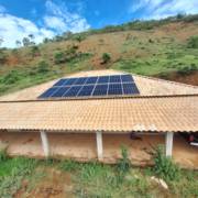 Usina Solar instalada em Barro Branco - Distrito de Mariana/MG