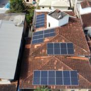 Usina Solar instalada na Rua Monsenhor Rafael Coelho em Mariana/MG