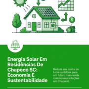 Energia Solar Em Residências De Chapecó SC: Economia E Sustentabilidade