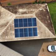 Instalação de sistema fotovoltaico solar em Santa Terezinha de ItaipuPR de 6,7KWp  #energiasolar