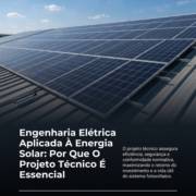 Engenharia Elétrica Aplicada À Energia Solar: Por Que O Projeto Técnico É Essencial