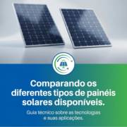 Comparando os diferentes tipos de painéis solares disponíveis