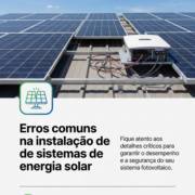 Erros comuns na instalação de sistemas de energia solar