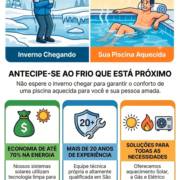 Piscina aquecida é conforto em todas as estações!