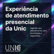 Experiência de atendimento presencial da Unic