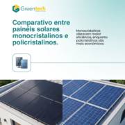 Comparativo entre painéis solares monocristalinos e policristalinos