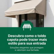 Descubra como o toldo capota pode trazer mais estilo para sua entrada