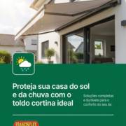 Proteja sua casa do sol e da chuva com o toldo cortina ideal