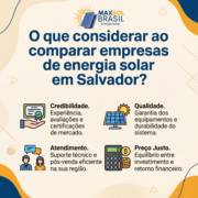 O que considerar ao comparar empresas de energia solar em Salvador?