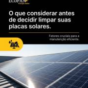 O que considerar antes de decidir limpar suas placas solares.