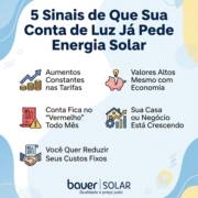 5 Sinais de Que Sua Conta de Luz Já Pede Energia Solar