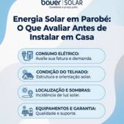 Energia Solar em Parobé: O Que Avaliar Antes de Instalar em Casa