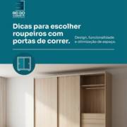 Dicas para escolher roupeiros com portas de correr