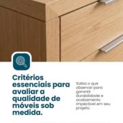 Critérios essenciais para avaliar a qualidade de móveis sob medida
